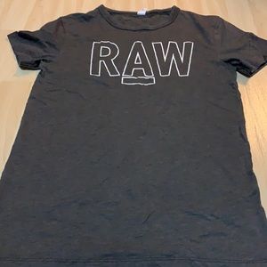 G-Star RAW Men's Grey T-Shirt Crew Neck Short Sleeve - SIZE SMALL